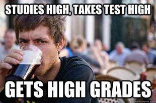 Lazy College Senior