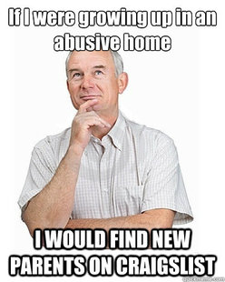 Victim-blaming Middle Class White Man