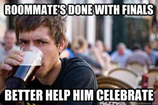 Lazy College Senior
