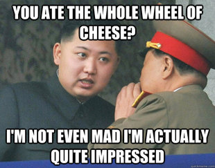 Hungry Kim Jong Un