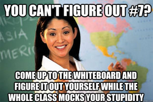 Unhelpful High School Teacher