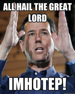 Showing off Size Santorum