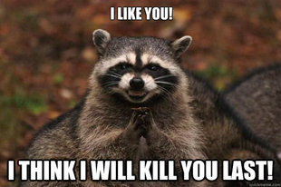Evil Plotting Raccoon