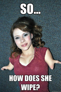 Armless girl