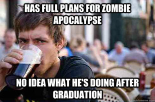 Lazy College Senior