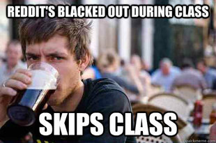 Lazy College Senior
