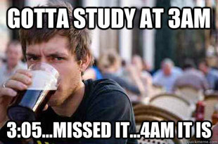 Lazy College Senior