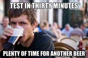 Lazy College Senior