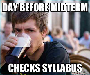 Lazy College Senior