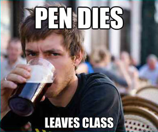 Lazy College Senior