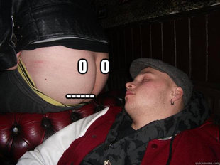sleeping man ASS FACE