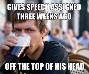 Lazy College Senior