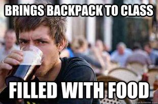 Lazy College Senior
