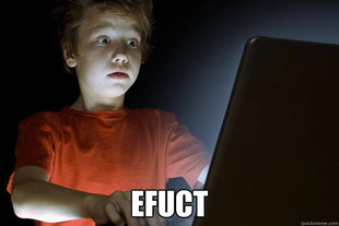 scared first day on the internet kid