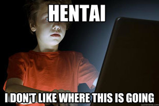 scared first day on the internet kid