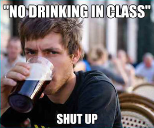 Lazy College Senior