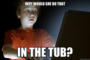 scared first day on the internet kid