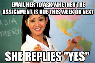 Unhelpful High School Teacher