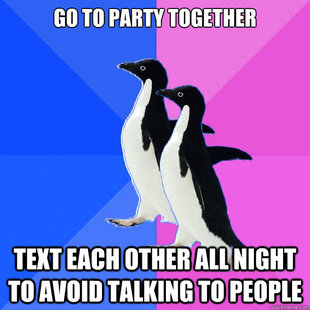 Socially Awkward Couple