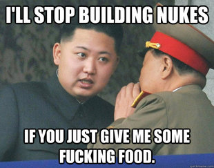 Hungry Kim Jong Un