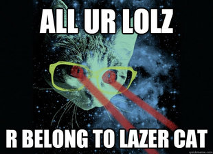 Lazer cat