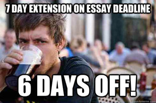 Lazy College Senior
