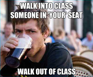 Lazy College Senior