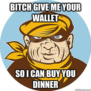 Burglar pick up line