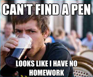 Lazy College Senior