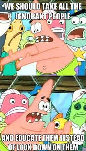 Push it somewhere else Patrick