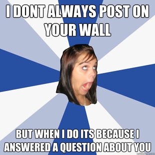Annoying Facebook Girl