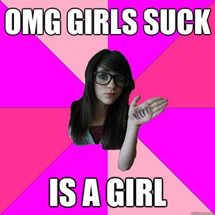 Idiot Nerd Girl
