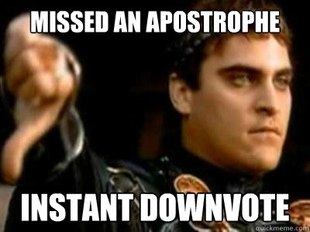 Downvoting Roman