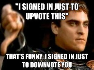 Downvoting Roman