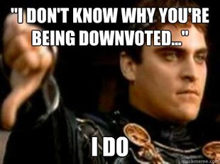 Downvoting Roman