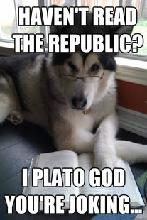 Condescending Literary Pun Dog