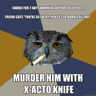 Art Student Owl