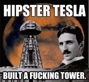 hipster tesla