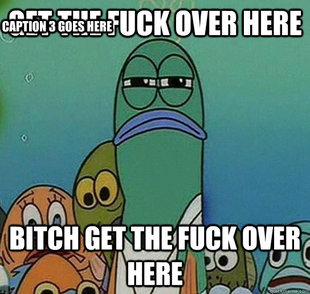 Serious fish SpongeBob