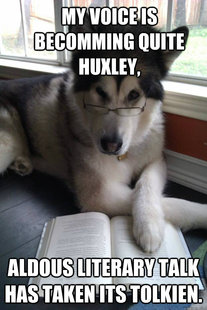 Condescending Literary Pun Dog