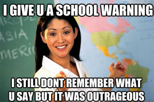 Unhelpful High School Teacher