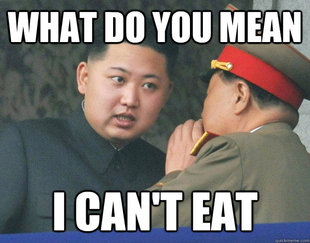 Hungry Kim Jong Un