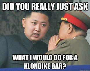 Hungry Kim Jong Un