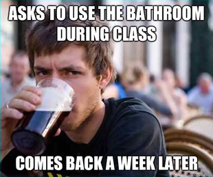 Lazy College Senior