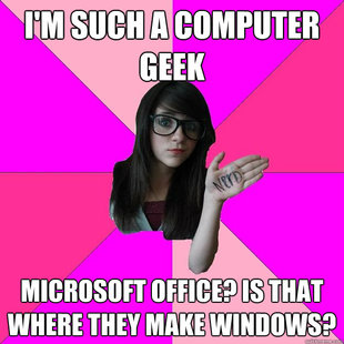 Idiot Nerd Girl