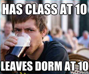 Lazy College Senior