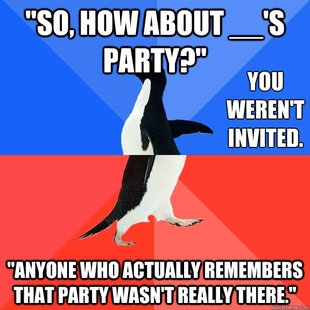 Socially Awkward Awesome Penguin