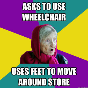 Technologically Oblivious Old Lady