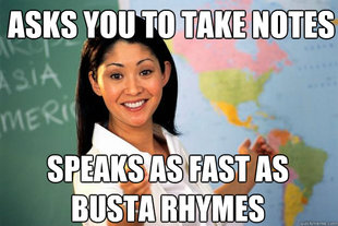 Unhelpful High School Teacher