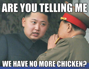 Hungry Kim Jong Un